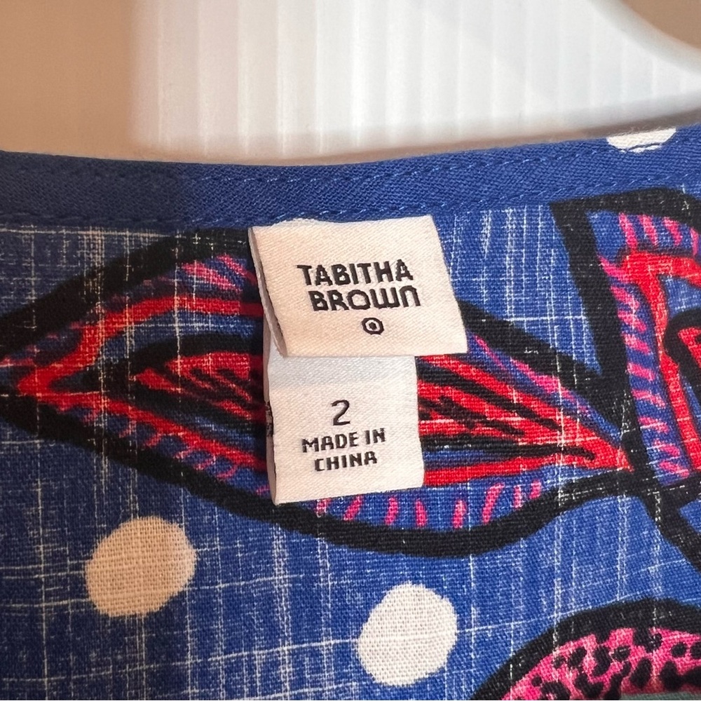 TABITHA BROWN x Target Mixed Floral / Polka Dot Print Maxi Dress. Size 2‎ - Picture 7 of 8